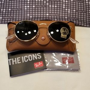 Ray-Ban Round Metal Gold/Black (G-15)